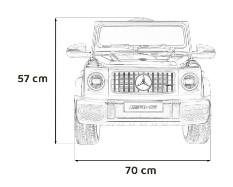 Mercedes AMG G63 dla dzieci Biały + Pilot Mercedes AMG G63 dla dzieci Biały + Pilot