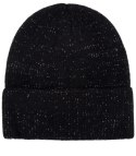 Ciepła czapka damska BEANIE zimowa jesienna jednokolorowa (Czarny)