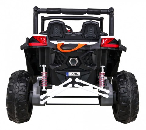Buggy UTV-MX na akumulator dla dzieci Biały + Napęd 4x4 + Pilot + Audio LED + Schowek + EVA + Wolny Start Buggy UTV-MX na akumulator dla dzieci Biały + Napęd 4x4 + Pilot + Audio LED + Schowek + EVA + Wolny Start