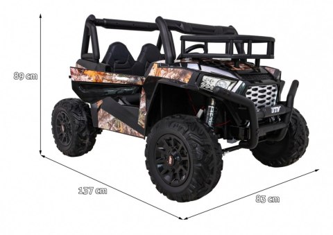 Buggy UTV Terenówka dla dzieci Czarny + Pilot + Bagażnik + Wolny Start + EVA + MP3 LED Buggy UTV Terenówka dla dzieci Czarny + Pilot + Bagażnik + Wolny Start + EVA + MP3 LED