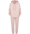 Dres sportowy bawełniany gładki oversize MARGARET (Różowy)