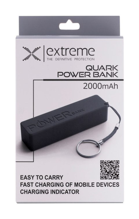 ESPERANZA POWER BANK 2000MAH QUARK CZARNY XMP101K ESPERANZA POWER BANK 2000MAH QUARK CZARNY XMP101K