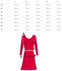 Elegancka sukienka midi ołówkowa z ozdobnymi rękawami LIDIA (Zielony) 38
