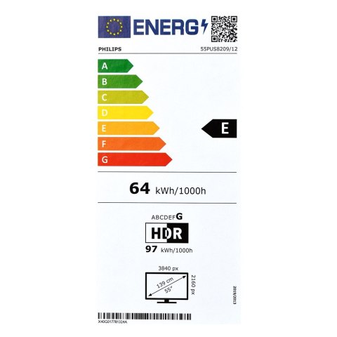 Telewizor Philips 55PUS8209/12 LED 55'' 4K Ultra HD Titan OS Ambilight Dolby Atmos DVB-T2 Czarny Telewizor Philips 55PUS8209/12 LED 55'' 4K Ultra HD Titan OS Ambilight Dolby Atmos DVB-T2 Czarny
