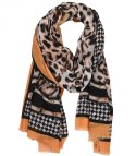 Stylowa chusta chustka szal wiskoza we wzory Elegancka 180cmx90cm (Wielokolorowy)