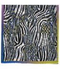 Stylowa chusta chustka szal wiskoza we wzory Elegancka 180cmx90cm (Wielokolorowy)