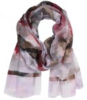 Stylowa chusta chustka szal wiskoza we wzory Elegancka 180cmx90cm (Wielokolorowy)
