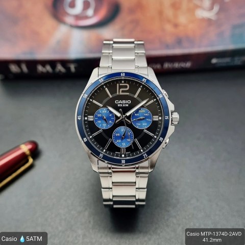 ZEGAREK MĘSKI CASIO MTP-1374D 2AV (zd063c) + BOX ZEGAREK MĘSKI CASIO MTP-1374D 2AV (zd063c) + BOX