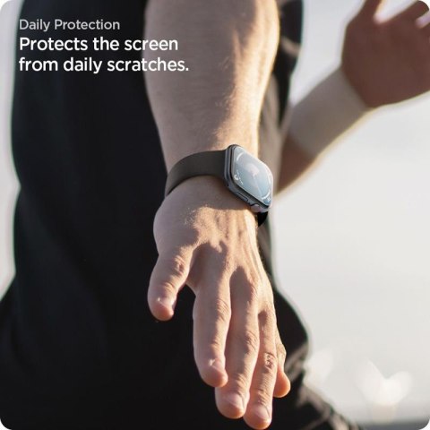 Spigen Elite Shield EZ Fit 2-Pack - Szkło hybrydowe do Apple Watch 10 46 mm (Przezroczysty) Spigen Elite Shield EZ Fit 2-Pack - Szkło hybrydowe do Apple Watch 10 46 mm (Przezroczysty)