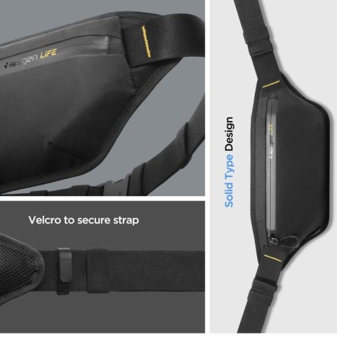 Spigen KD411 Waist Bag Klasden - Saszetka na telefon / nerka (Czarny) Spigen KD411 Waist Bag Klasden - Saszetka na telefon / nerka (Czarny)