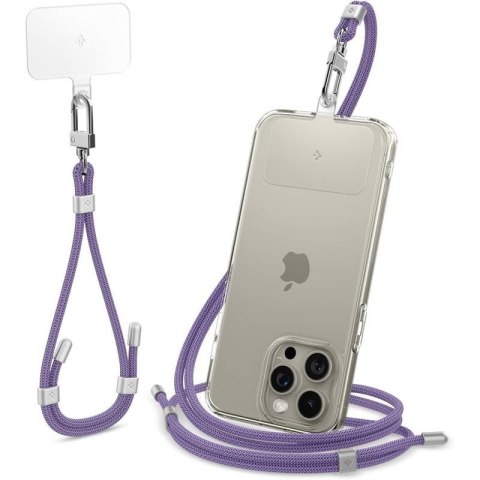 Spigen Universal Strap Set Crossbody & Wrist - Pasek do telefonu na ramię + na nadgarstek (Deep Purple) Spigen Universal Strap Set Crossbody & Wrist - Pasek do telefonu na ramię + na nadgarstek (Deep Purple)