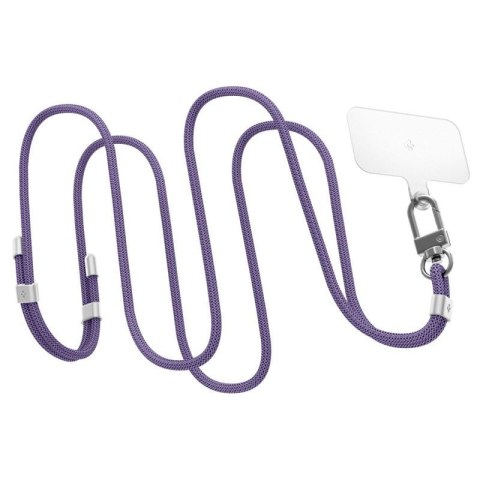 Spigen Universal Strap Set Crossbody & Wrist - Pasek do telefonu na ramię + na nadgarstek (Deep Purple) Spigen Universal Strap Set Crossbody & Wrist - Pasek do telefonu na ramię + na nadgarstek (Deep Purple)
