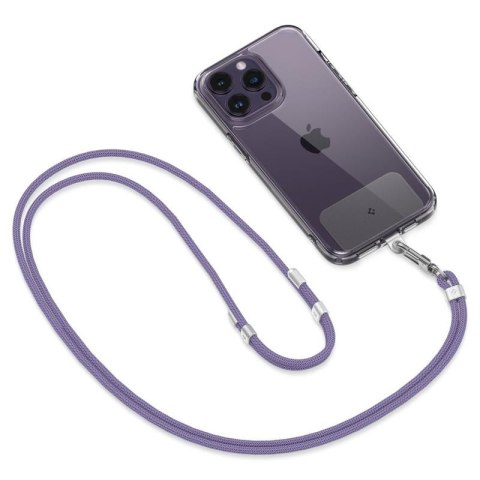 Spigen Universal Strap Set Crossbody & Wrist - Pasek do telefonu na ramię + na nadgarstek (Deep Purple) Spigen Universal Strap Set Crossbody & Wrist - Pasek do telefonu na ramię + na nadgarstek (Deep Purple)