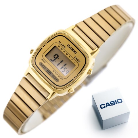 ZEGAREK DAMSKI CASIO VINTAGE LA-670WG-9 (zd597d) + BOX ZEGAREK DAMSKI CASIO VINTAGE LA-670WG-9 (zd597d) + BOX