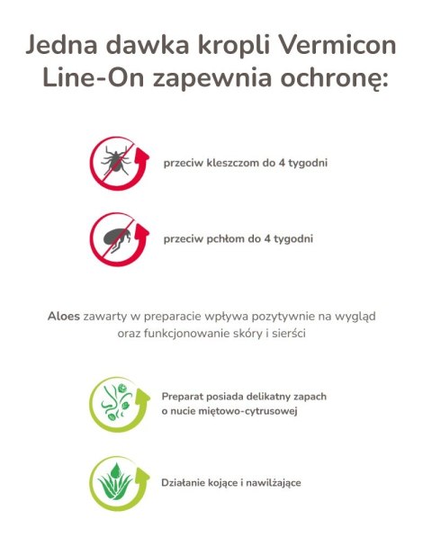 BEAPHAR VERMIcon Line-on Cat - krople przeciw pasożytom dla kota - 3x 1ml BEAPHAR VERMIcon Line-on Cat - krople przeciw pasożytom dla kota - 3x 1ml