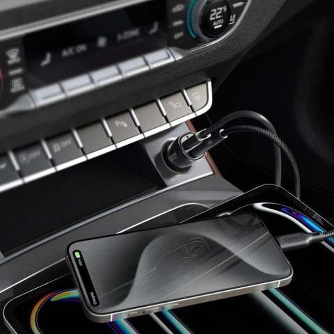 Spigen ArcStation Essential EV482 - Ładowarka samochodowa USB-C & USB-A PD + QC3.0 48W (Czarny) Spigen ArcStation Essential EV482 - Ładowarka samochodowa USB-C & USB-A PD + QC3.0 48W (Czarny)