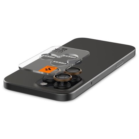 Spigen Optik Pro GLAS.TR EZ Fit Camera Protector 2-Pack - Szkło ochronne na obiektyw do iPhone 16 Pro / 16 Pro Max (2 szt) (Dese Spigen Optik Pro GLAS.TR EZ Fit Camera Protector 2-Pack - Szkło ochronne na obiektyw do iPhone 16 Pro / 16 Pro Max (2 szt) (Dese