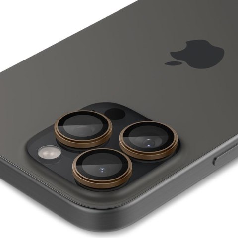 Spigen Optik Pro GLAS.TR EZ Fit Camera Protector 2-Pack - Szkło ochronne na obiektyw do iPhone 16 Pro / 16 Pro Max (2 szt) (Dese Spigen Optik Pro GLAS.TR EZ Fit Camera Protector 2-Pack - Szkło ochronne na obiektyw do iPhone 16 Pro / 16 Pro Max (2 szt) (Dese