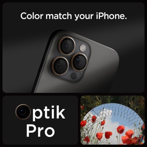Spigen Optik Pro GLAS.TR EZ Fit Camera Protector 2-Pack - Szkło ochronne na obiektyw do iPhone 16 Pro / 16 Pro Max (2 szt) (Dese Spigen Optik Pro GLAS.TR EZ Fit Camera Protector 2-Pack - Szkło ochronne na obiektyw do iPhone 16 Pro / 16 Pro Max (2 szt) (Dese