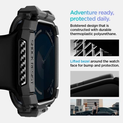 Spigen Rugged Armor - Obudowa do Apple Watch 10 42 mm (Matte Black) Spigen Rugged Armor - Obudowa do Apple Watch 10 42 mm (Matte Black)