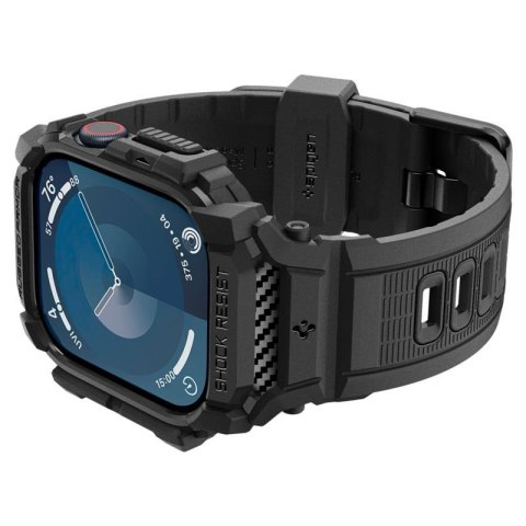 Spigen Rugged Armor Pro - Pasek z obudową do Apple Watch 10 42 mm (Matte Black) Spigen Rugged Armor Pro - Pasek z obudową do Apple Watch 10 42 mm (Matte Black)