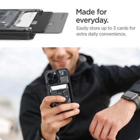 Spigen Ultra Hybrid Mag MagSafe Wallet - Portfel magnetyczny (Zero One) Spigen Ultra Hybrid Mag MagSafe Wallet - Portfel magnetyczny (Zero One)