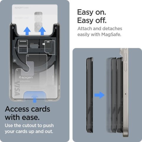 Spigen Ultra Hybrid Mag MagSafe Wallet - Portfel magnetyczny (Zero One) Spigen Ultra Hybrid Mag MagSafe Wallet - Portfel magnetyczny (Zero One)