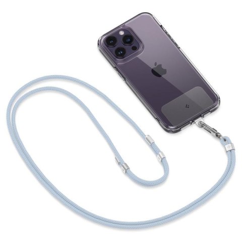 Spigen Universal Strap Set Crossbody & Wrist - Pasek do telefonu na ramię + na nadgarstek (Mute Blue) Spigen Universal Strap Set Crossbody & Wrist - Pasek do telefonu na ramię + na nadgarstek (Mute Blue)