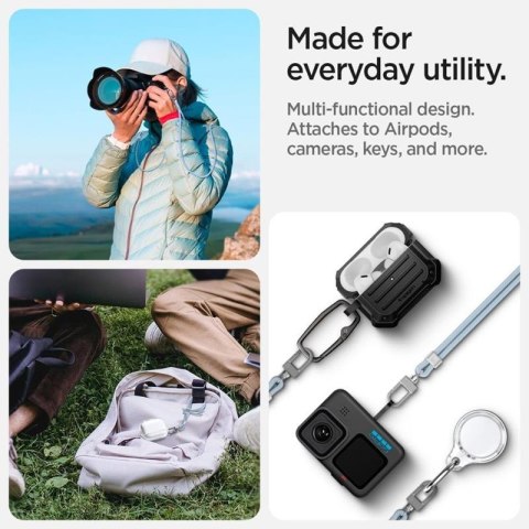 Spigen Universal Strap Set Crossbody & Wrist - Pasek do telefonu na ramię + na nadgarstek (Mute Blue) Spigen Universal Strap Set Crossbody & Wrist - Pasek do telefonu na ramię + na nadgarstek (Mute Blue)