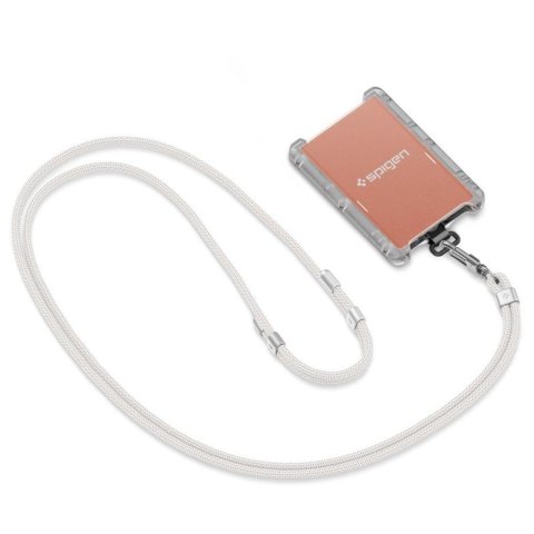 Spigen Universal Strap Set Crossbody & Wrist - Pasek do telefonu na ramię + na nadgarstek (Pearl White) Spigen Universal Strap Set Crossbody & Wrist - Pasek do telefonu na ramię + na nadgarstek (Pearl White)