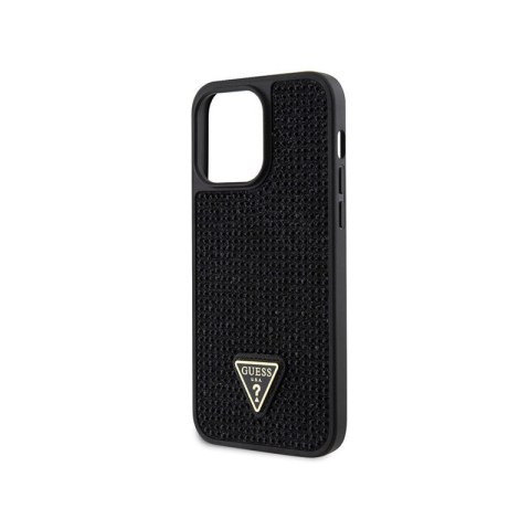 Guess Rhinestone Triangle - Etui iPhone 14 Pro Max (czarny) Guess Rhinestone Triangle - Etui iPhone 14 Pro Max (czarny)