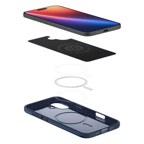 Spigen Thin Fit Mag MagSafe - Etui do iPhone 16 (Navy Blue) Spigen Thin Fit Mag MagSafe - Etui do iPhone 16 (Navy Blue)