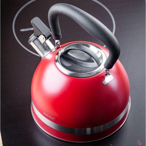 CZAJNIK STALOWY 1.8L INDUKCJA KINGHOFF KH-1853 CZERWONY CZAJNIK STALOWY 1.8L INDUKCJA KINGHOFF KH-1853 CZERWONY