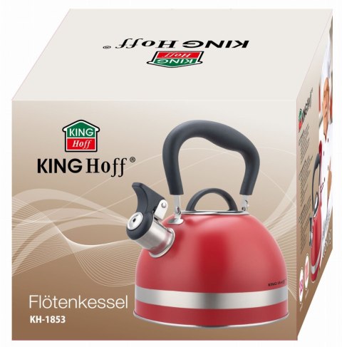 CZAJNIK STALOWY 1.8L INDUKCJA KINGHOFF KH-1853 CZERWONY CZAJNIK STALOWY 1.8L INDUKCJA KINGHOFF KH-1853 CZERWONY