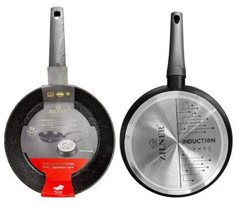 PATELNIA 22CM Z POWŁOKĄ MARMUROWĄ I DNEM FULL INDUCTION ZILNER ZL-562 PATELNIA 22CM Z POWŁOKĄ MARMUROWĄ I DNEM FULL INDUCTION ZILNER ZL-562