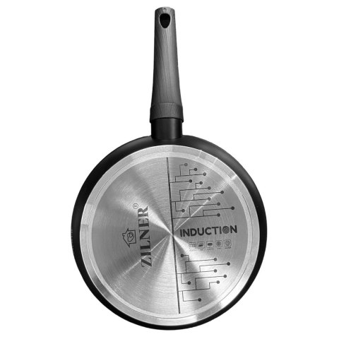 PATELNIA 24CM Z POWŁOKĄ MARMUROWĄ I DNEM FULL INDUCTION ZILNER ZL-563 PATELNIA 24CM Z POWŁOKĄ MARMUROWĄ I DNEM FULL INDUCTION ZILNER ZL-563
