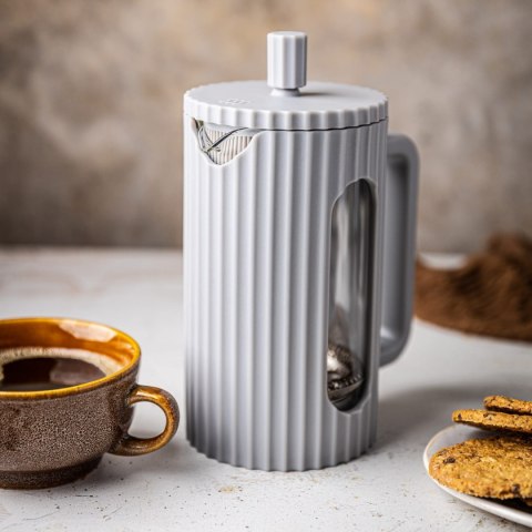 ZAPARZACZ DO HERBATY KAWY SZKLANY FRENCH PRESS 1000 ML SZARY KLAUSBERG KB-7752 ZAPARZACZ DO HERBATY KAWY SZKLANY FRENCH PRESS 1000 ML SZARY KLAUSBERG KB-7752