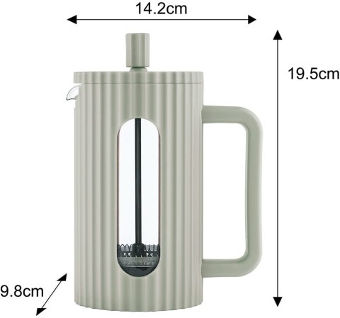 ZAPARZACZ DO HERBATY KAWY SZKLANY FRENCH PRESS 600 ML ZIELONY KLAUSBERG KB-7750 ZAPARZACZ DO HERBATY KAWY SZKLANY FRENCH PRESS 600 ML ZIELONY KLAUSBERG KB-7750