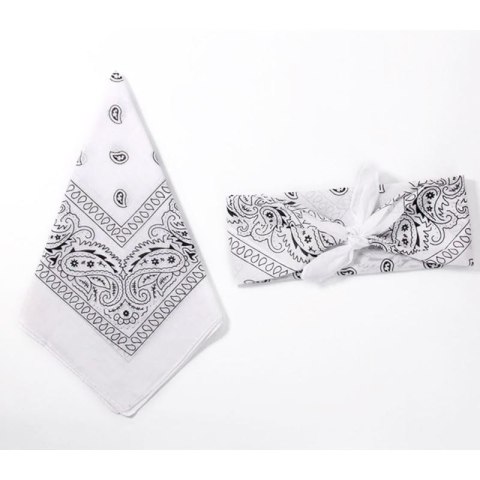 OCHRONNA bandana wielofunkcyjna chusta Biała OCHRONNA bandana wielofunkcyjna chusta Biała