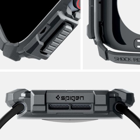 Spigen Rugged Armor - Obudowa do Apple Watch 10 46 mm (Dark Grey) Spigen Rugged Armor - Obudowa do Apple Watch 10 46 mm (Dark Grey)
