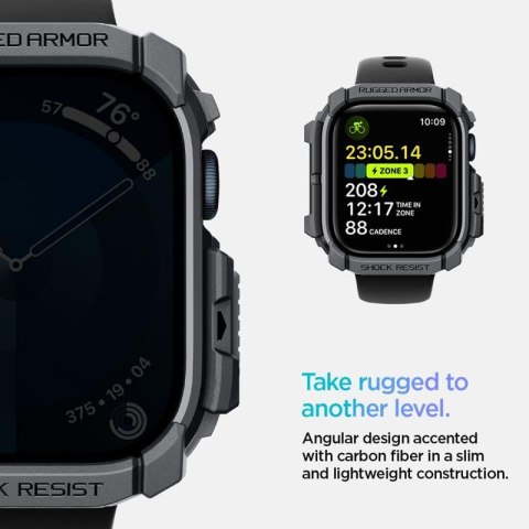 Spigen Rugged Armor - Obudowa do Apple Watch 10 46 mm (Dark Grey) Spigen Rugged Armor - Obudowa do Apple Watch 10 46 mm (Dark Grey)