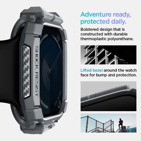 Spigen Rugged Armor - Obudowa do Apple Watch 10 46 mm (Dark Grey) Spigen Rugged Armor - Obudowa do Apple Watch 10 46 mm (Dark Grey)
