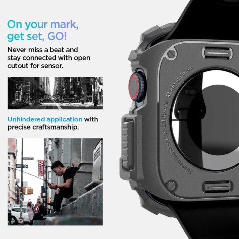 Spigen Rugged Armor - Obudowa do Apple Watch 10 46 mm (Dark Grey) Spigen Rugged Armor - Obudowa do Apple Watch 10 46 mm (Dark Grey)
