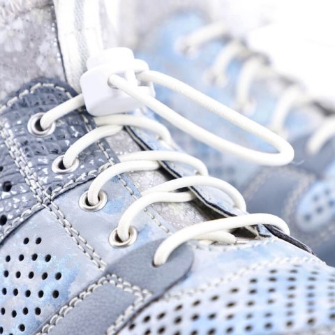 Półbuty sportowe ażurowe Rieker W N4255-12 niebieskie Półbuty sportowe ażurowe Rieker W N4255-12 niebieskie