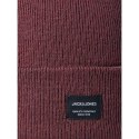 Czapka Jack & Jones Jacdna Beanie Noos M 12092815 bordowa
