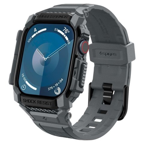 Spigen Rugged Armor Pro - Pasek z obudową do Apple Watch 10 46 mm (Dark Grey) Spigen Rugged Armor Pro - Pasek z obudową do Apple Watch 10 46 mm (Dark Grey)