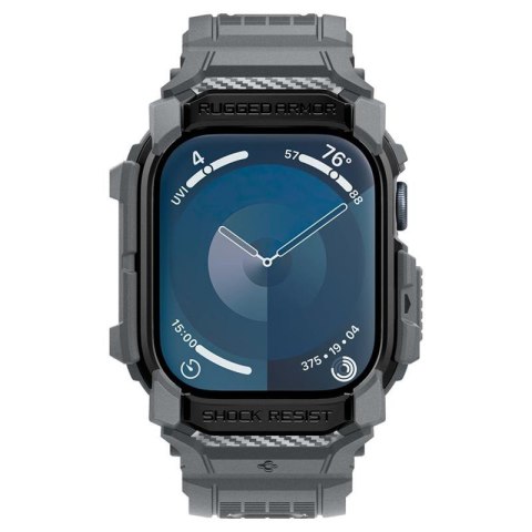 Spigen Rugged Armor Pro - Pasek z obudową do Apple Watch 10 46 mm (Dark Grey) Spigen Rugged Armor Pro - Pasek z obudową do Apple Watch 10 46 mm (Dark Grey)