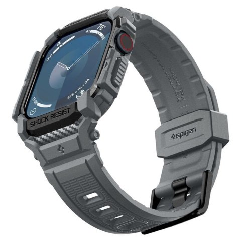 Spigen Rugged Armor Pro - Pasek z obudową do Apple Watch 10 46 mm (Dark Grey) Spigen Rugged Armor Pro - Pasek z obudową do Apple Watch 10 46 mm (Dark Grey)