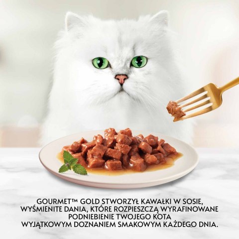 GOURMET GOLD Kurczak i wątróbka w sosie 85g GOURMET GOLD Kurczak i wątróbka w sosie 85g