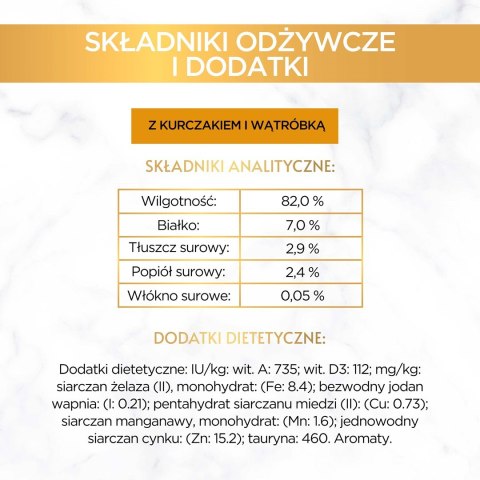 GOURMET GOLD Kurczak i wątróbka w sosie 85g GOURMET GOLD Kurczak i wątróbka w sosie 85g